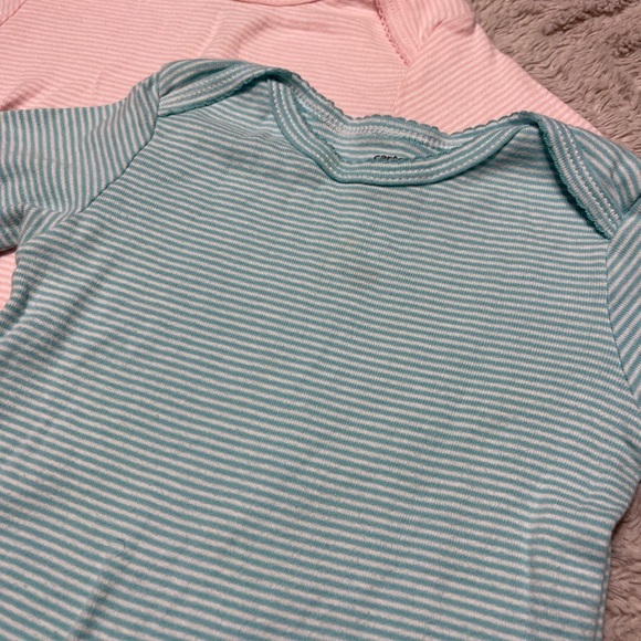 Carters 18 month striped long sleeve onesies. - Picture 2 of 2